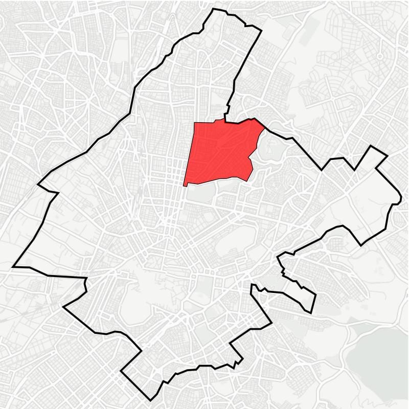 خريطة kypseli أثينا