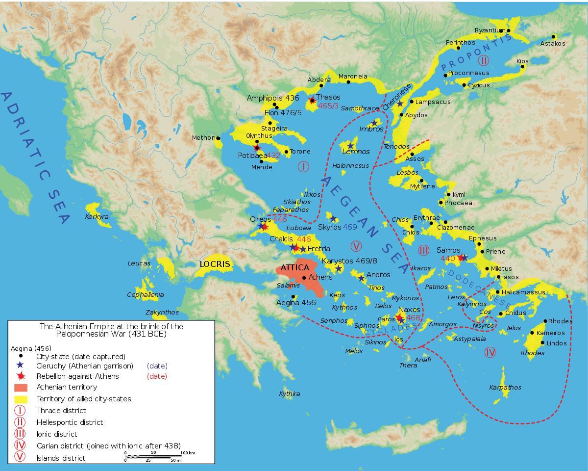 أثينا القديمة خريطة المدينة