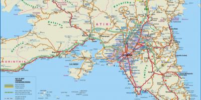 خريطة attiki اليونان